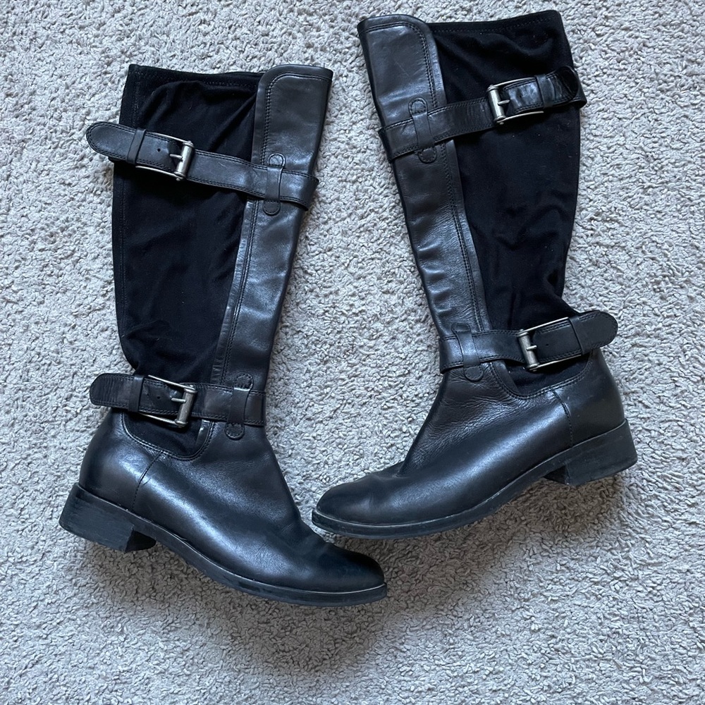 Cole Haan x Nike Air Suede and Leather Buckle Boot